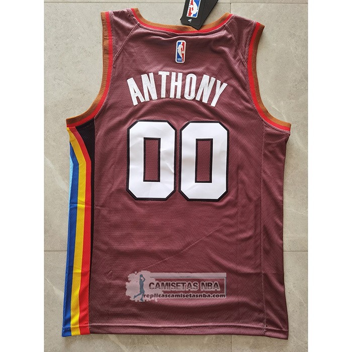 Camiseta Portland Trail Blazers Carmelo Anthony Ciudad 2020-21 Marron